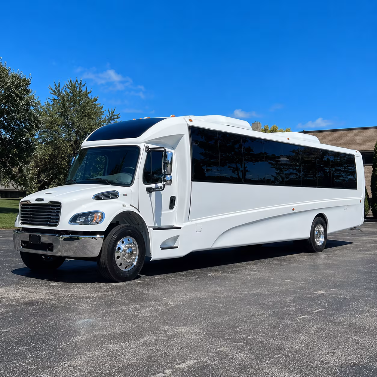 Durham Airport Shuttle & Transportation party bus exterior