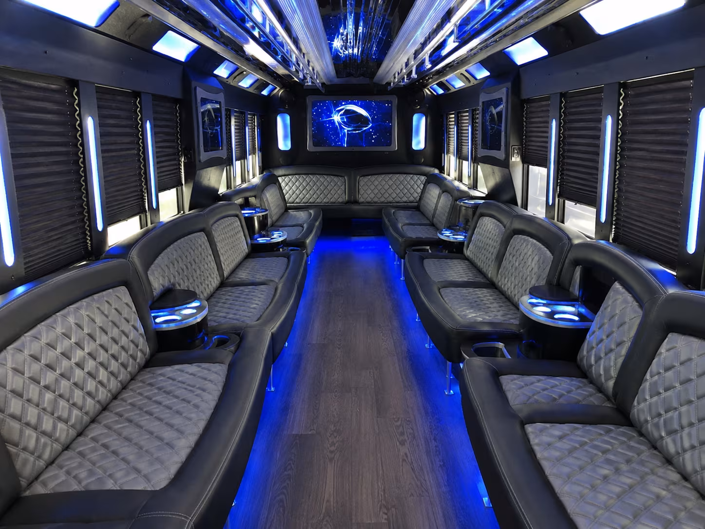 Durham Concert & Music Festival Transportation party bus exterior