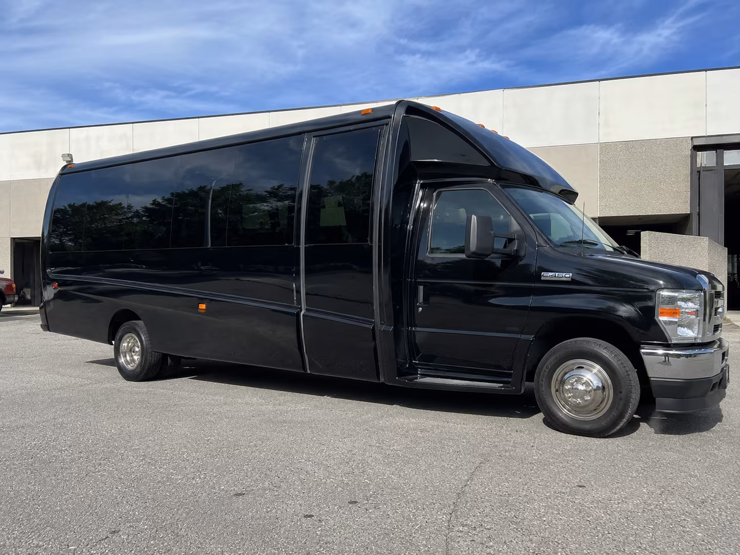 Durham Corporate Transportation party bus exterior