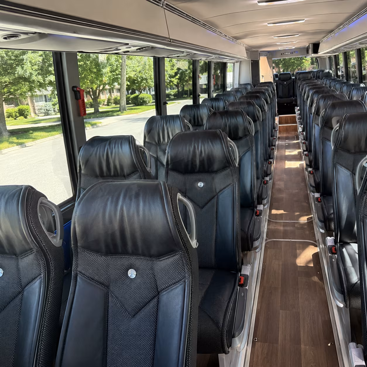 Durham Corporate Transportation party bus exterior