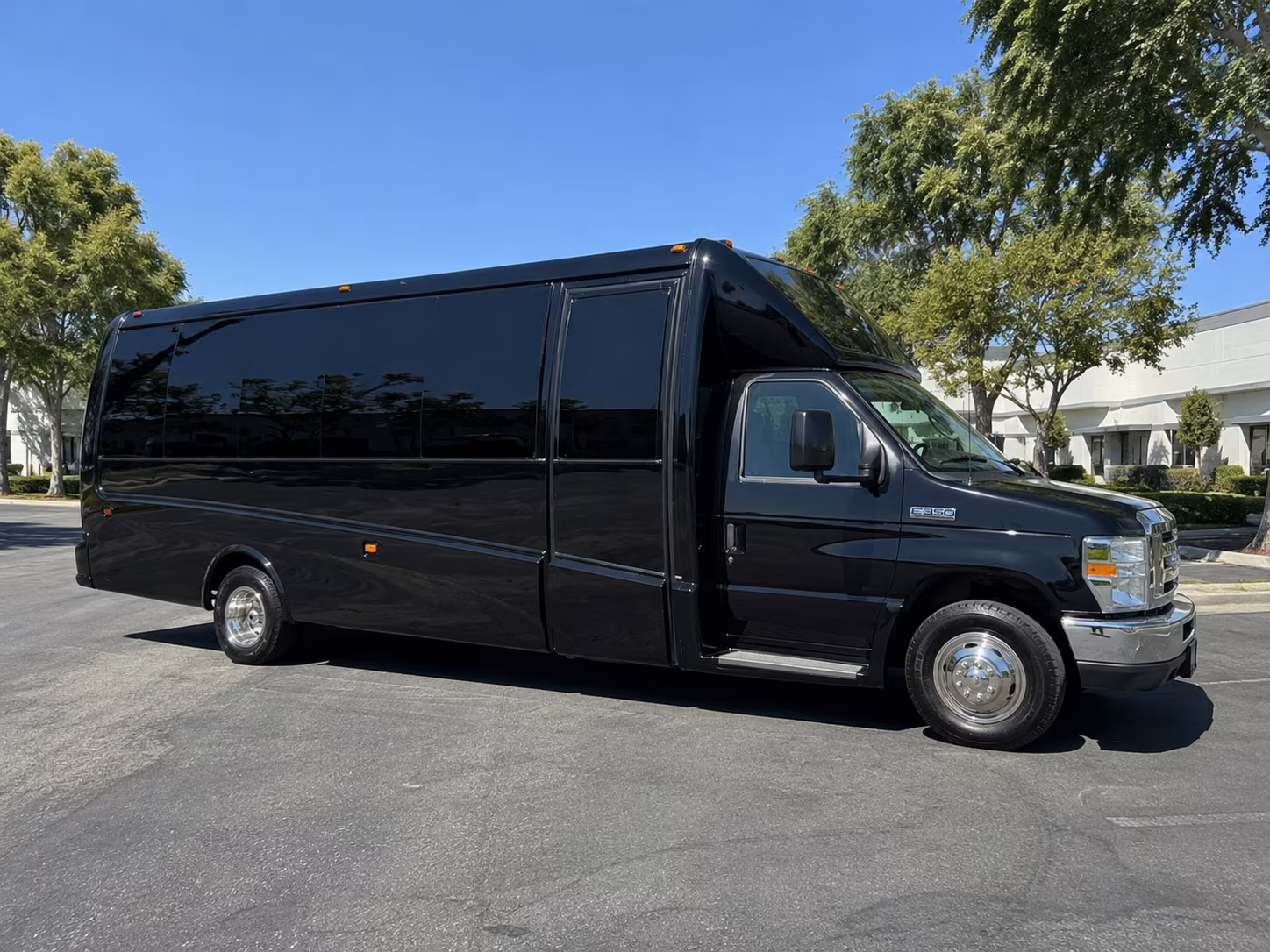 Durham Private Event Transportation party bus exterior