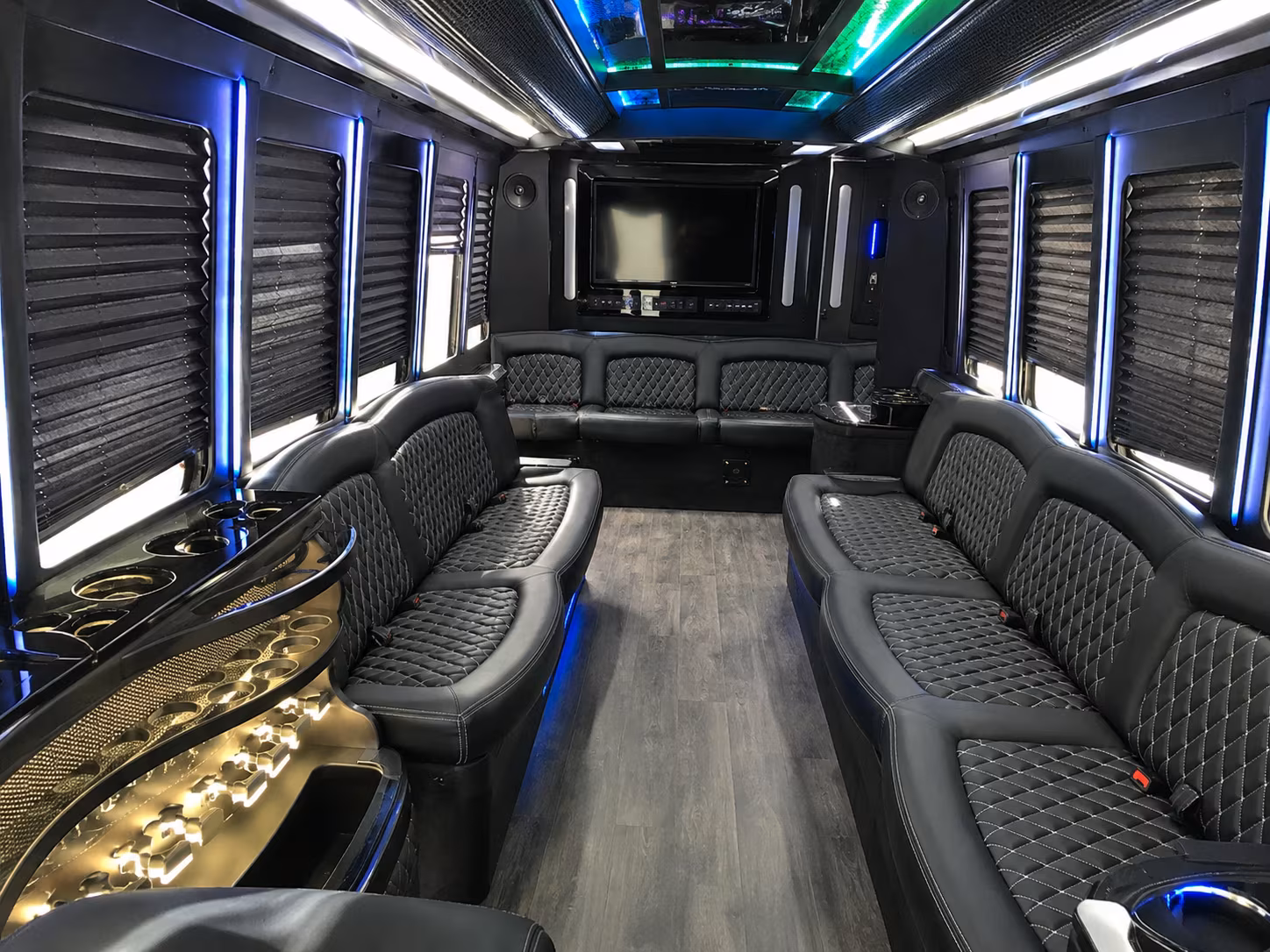 Durham Prom & Homecoming Transportation party bus exterior