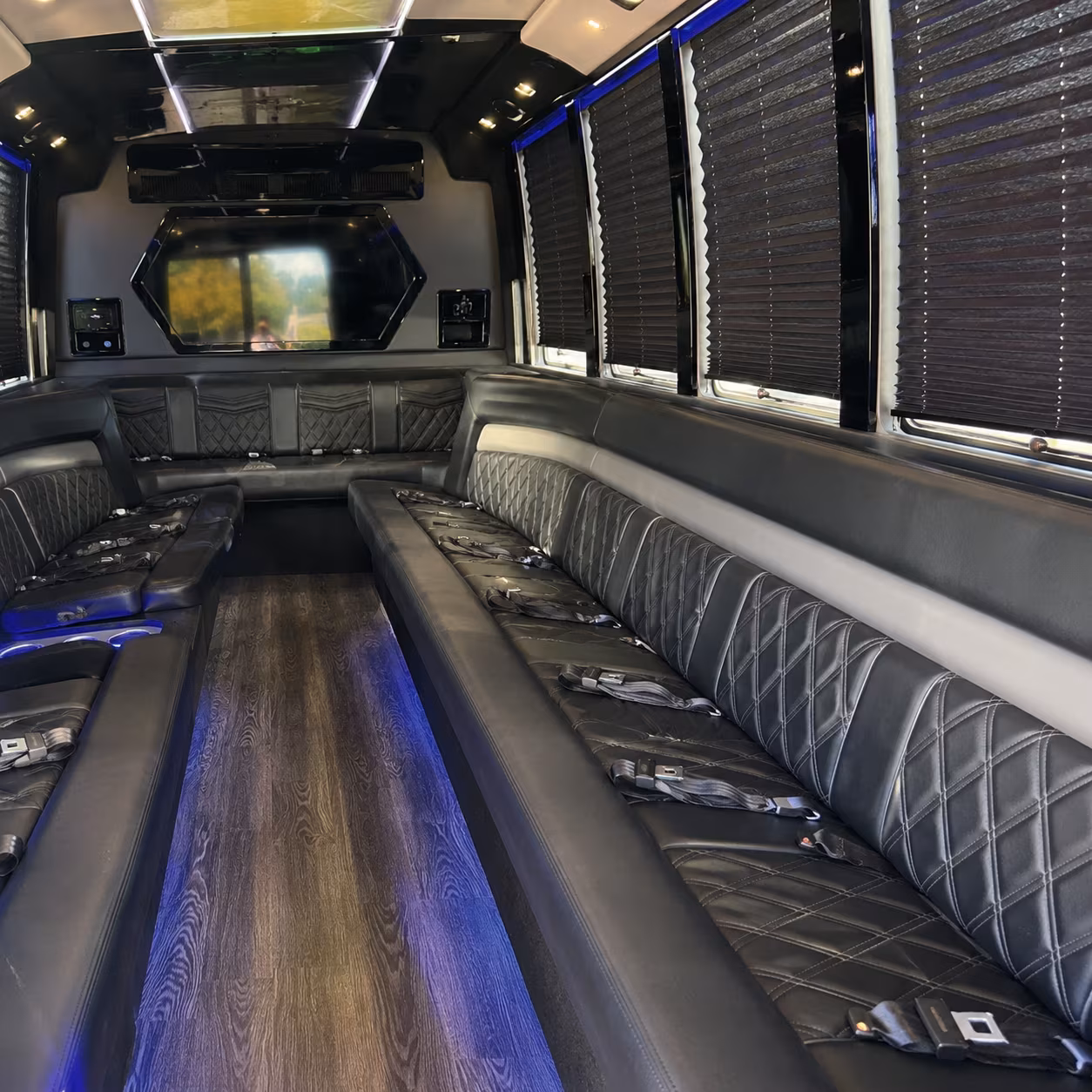 Durham Prom & Homecoming Transportation onboard seating