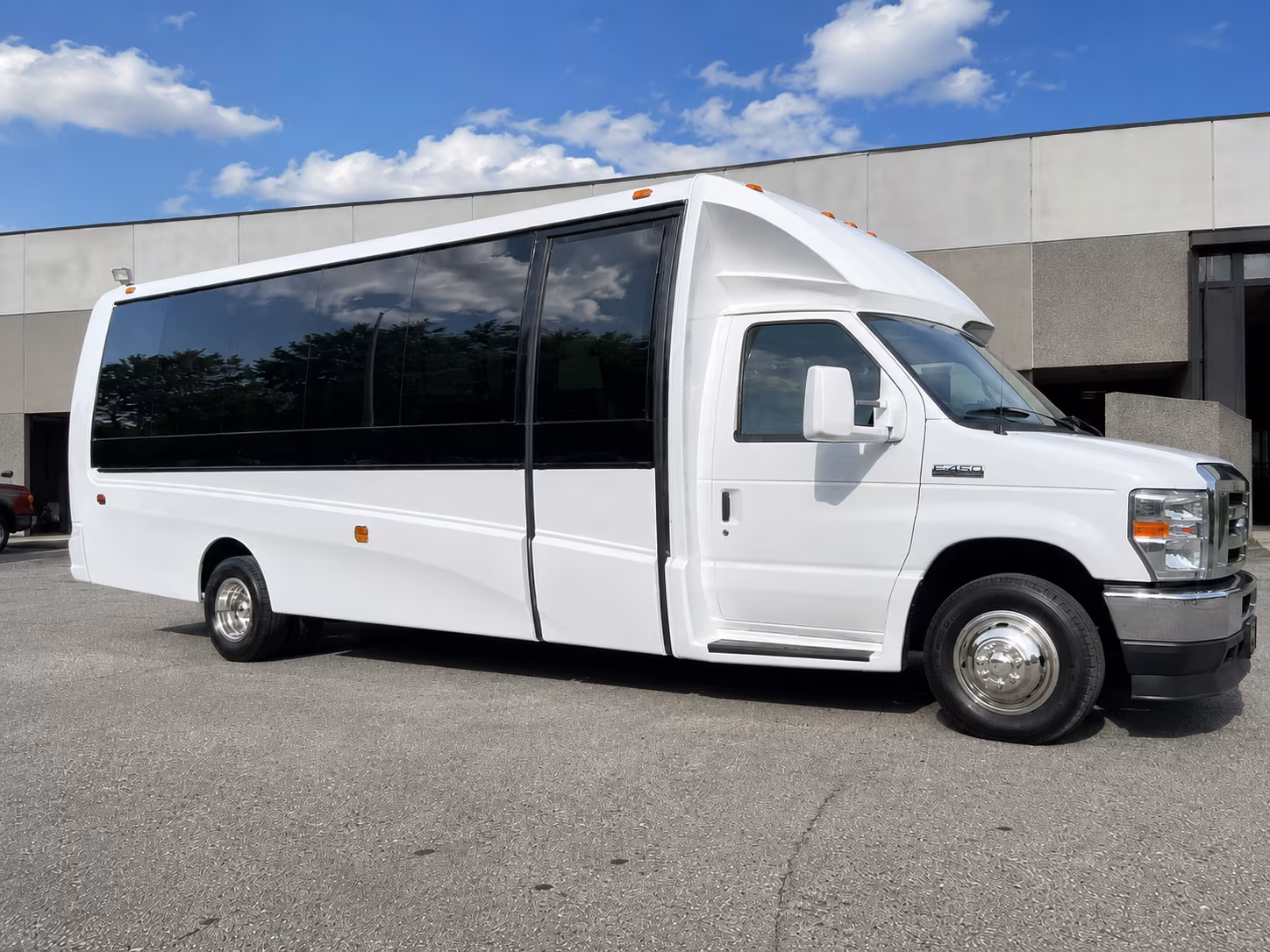 Durham School Event Transportation party bus exterior