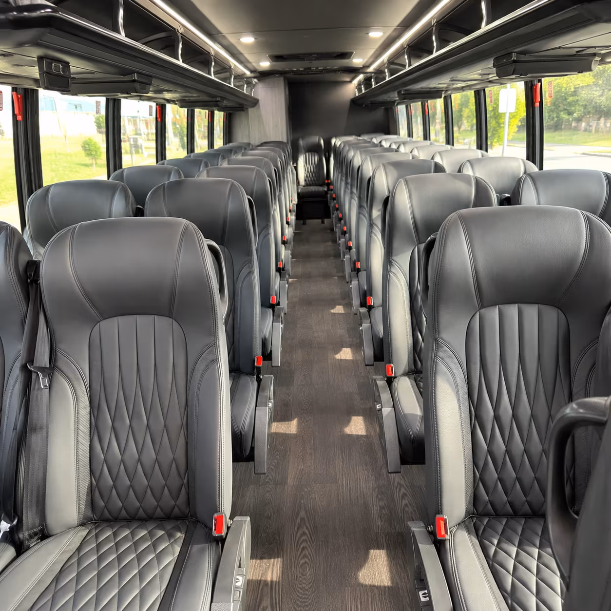 Durham School Event Transportation party bus exterior