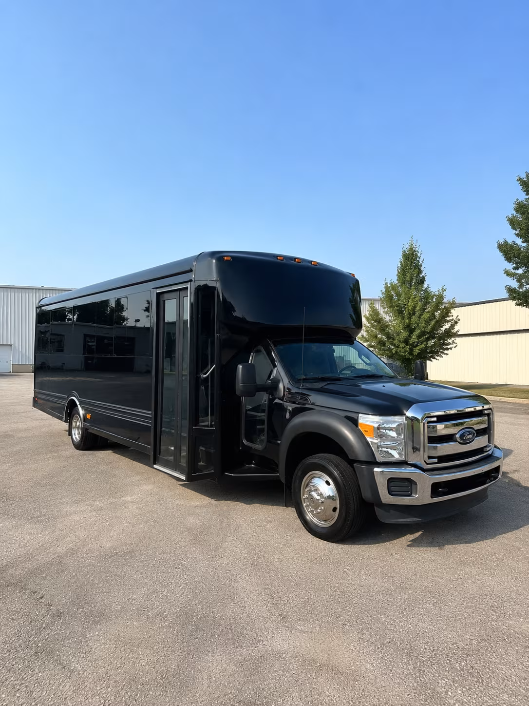 Durham Sporting Event Transportation party bus exterior