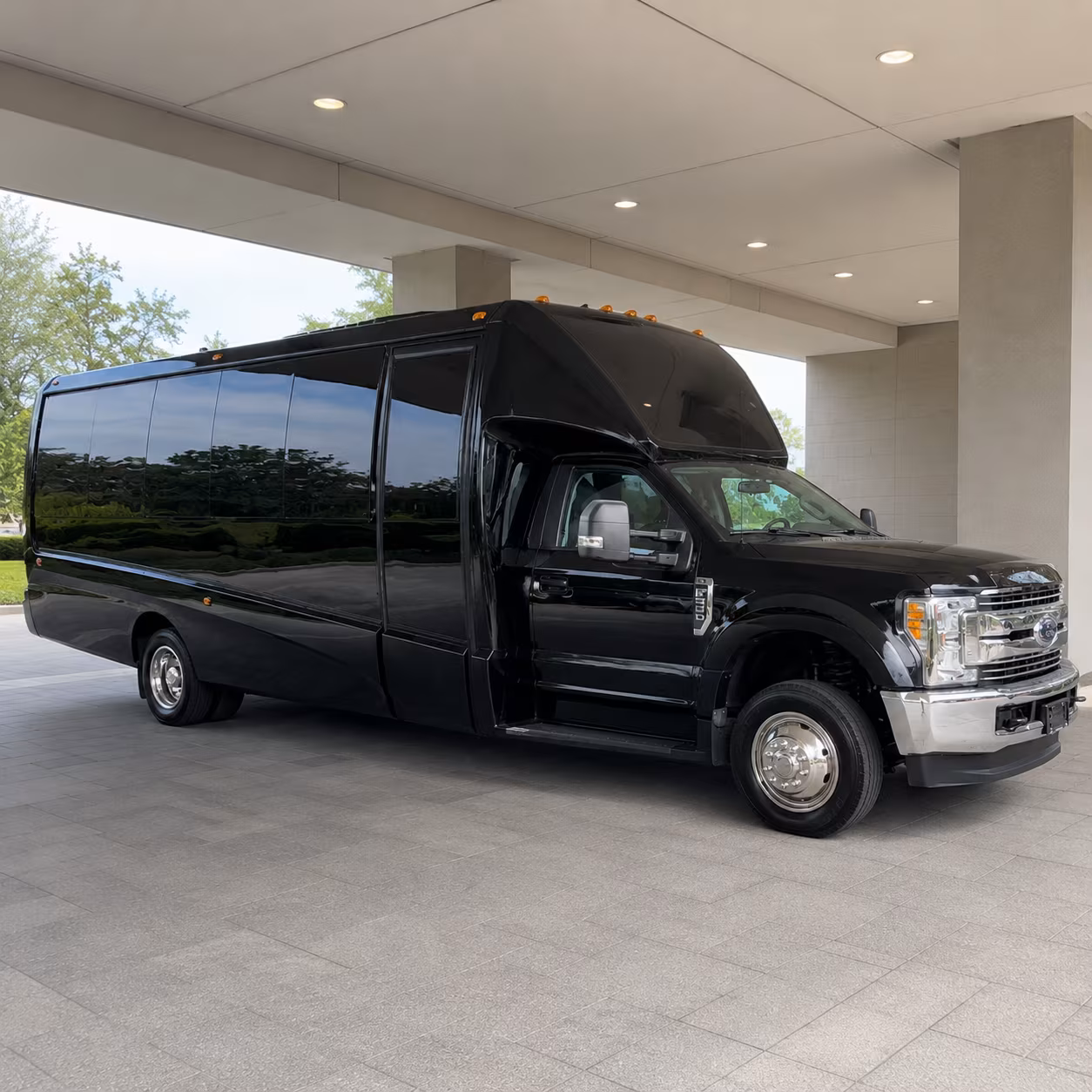 Durham Sporting Event Transportation party bus exterior