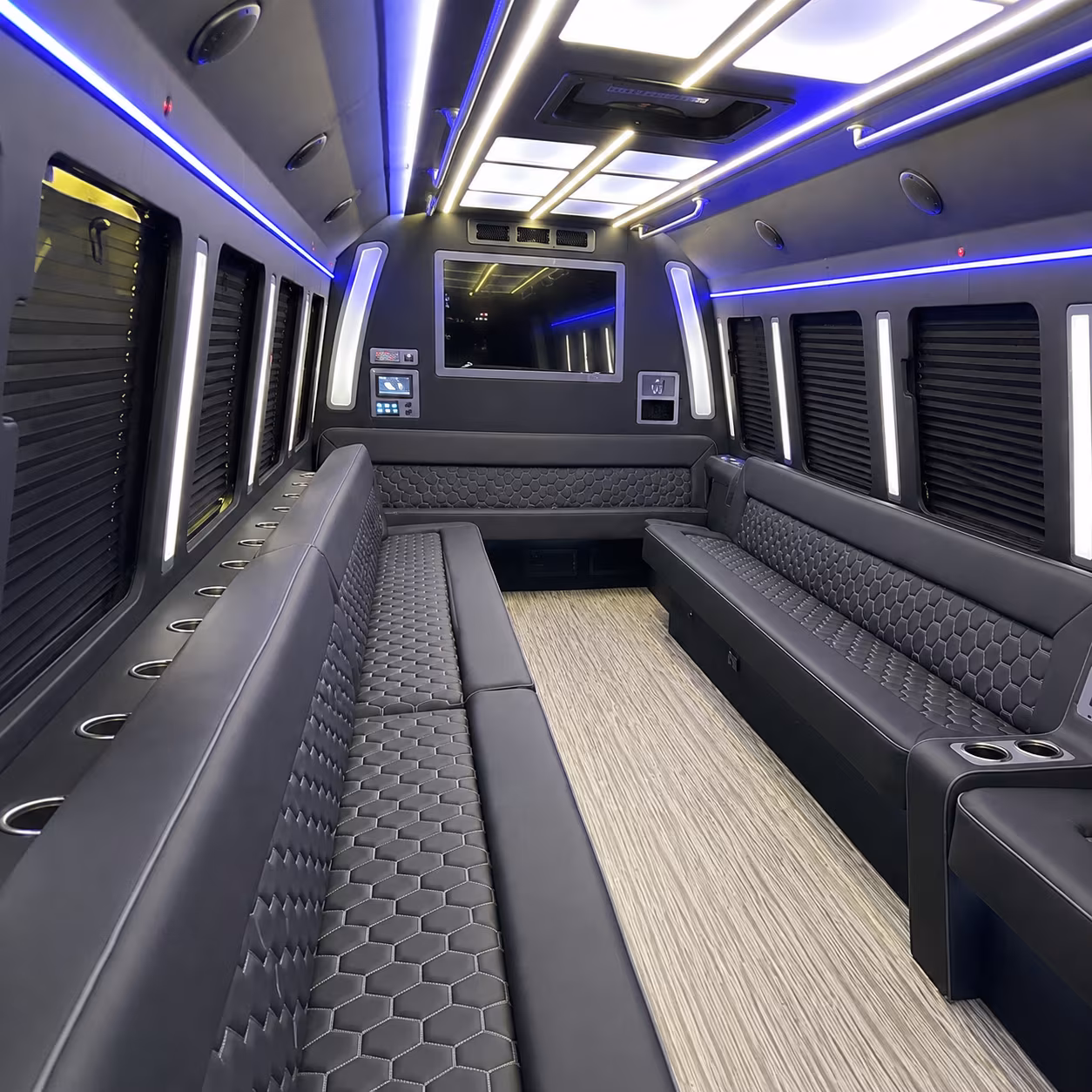 Durham Wedding Transportation onboard seating